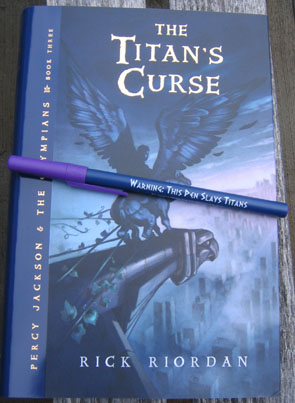percy jackson sea of monsters book with pen