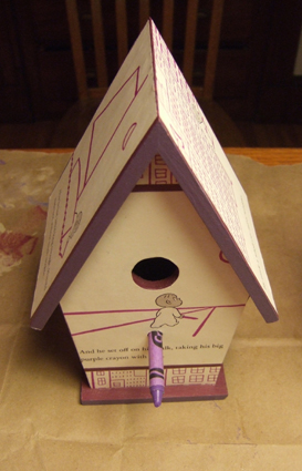 book birdhouse