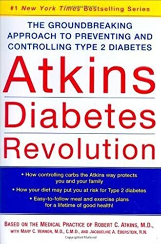 cover image ATKINS DIABETES REVOLUTION: The Groundbreaking Approach to Preventing and Controlling Type 2 Diabetes