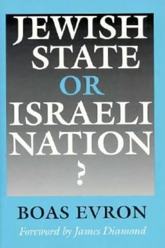 cover image Jewish State or Israeli Nation?