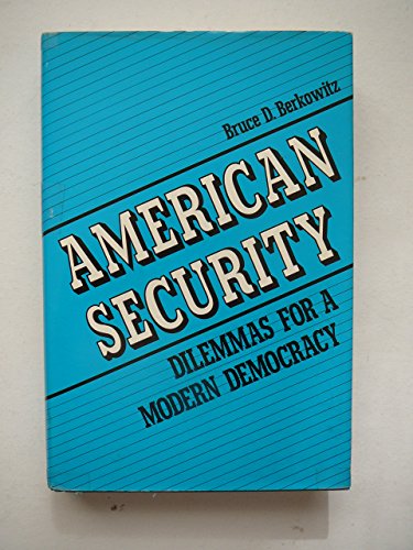 cover image American Security: Dilemmas for a Modern Democracy