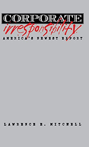 cover image CORPORATE IRRESPONSIBILITY: America's Newest Export