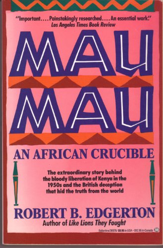 cover image Mau Mau: An African Crucible