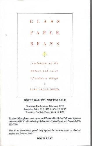 cover image Glass, Paper, Beans