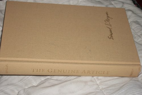 cover image THE GENUINE ARTICLE: A Historian Looks at Early America