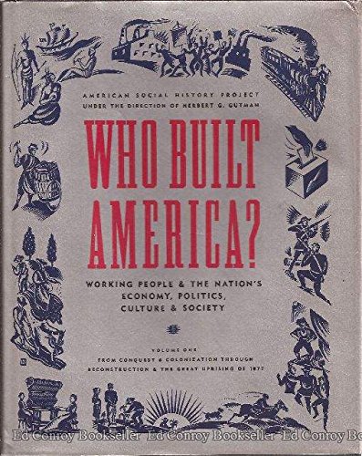 cover image Who Built America?, Volume One