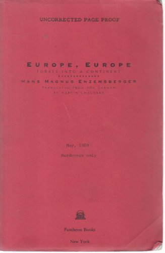 cover image Europe, Europe