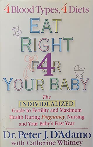 cover image EAT RIGHT FOR YOUR BABY: The Individualized Guide to Fertility and Maximum Health During Pregnancy, Nursing, and Your Baby's First Year