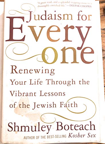 cover image JUDAISM FOR EVERYONE: Renewing Your Life Through the Vibrant Lessons of the Jewish Faith
