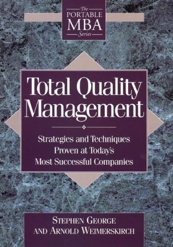 cover image Total Quality Management: Strategies and Techniques Proven at Today's Most Successful Companies