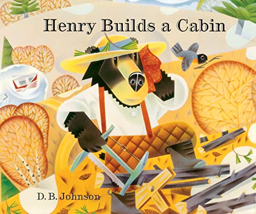 cover image HENRY BUILDS A CABIN