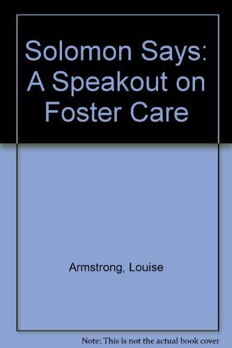 cover image Solomon Says: A Speakout on Foster Care