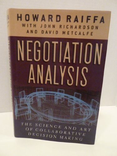 cover image Negotiation Analysis: The Science and Art of Collaborative Decision Making