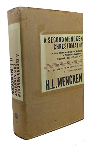 cover image A Second Mencken Chrestomathy