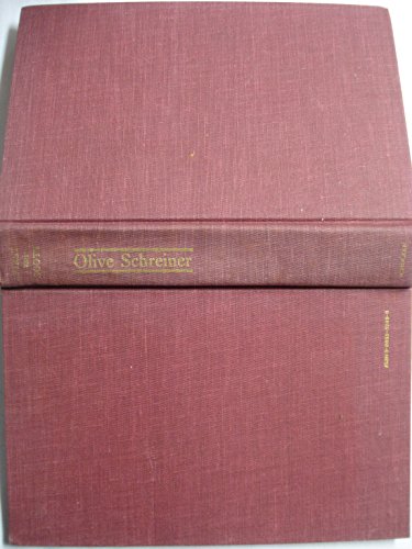 cover image Olive Schreiner: A Biography