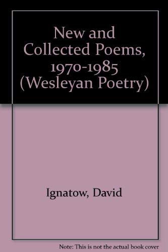 cover image New and Collected Poems, 19701985