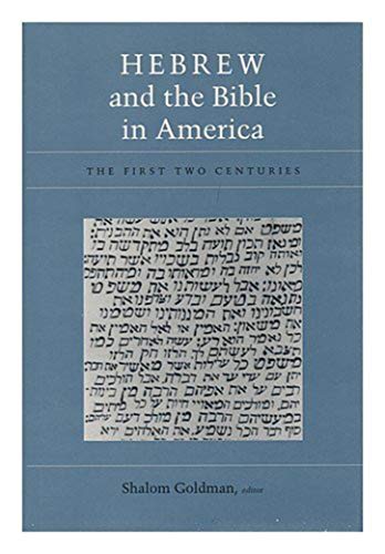 cover image Hebrew and the Bible in America: The First Two Centuries