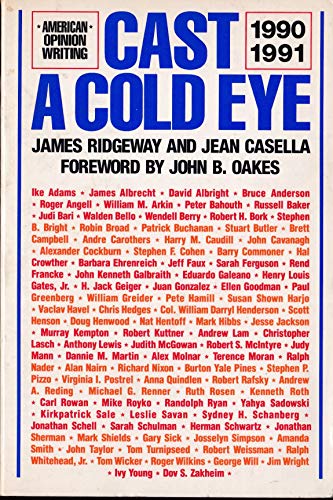 cover image Cast a Cold Eye: The Best Columns of 1990