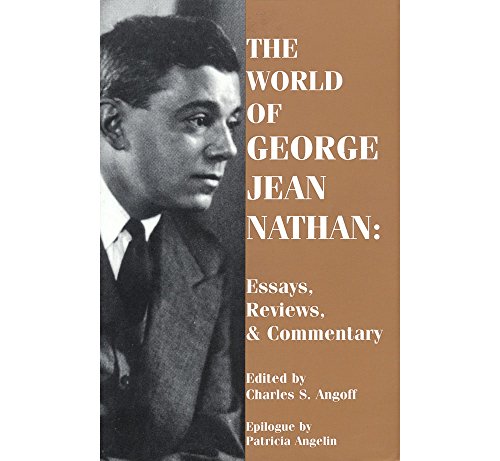 cover image The World of George Jean Nathan: Paperback Book