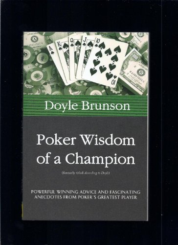 cover image Poker Wisdom of a Champion