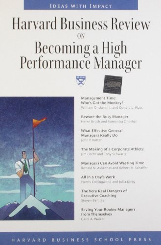 cover image Harvard Busniess Review on Becoming a High-Performance Manager