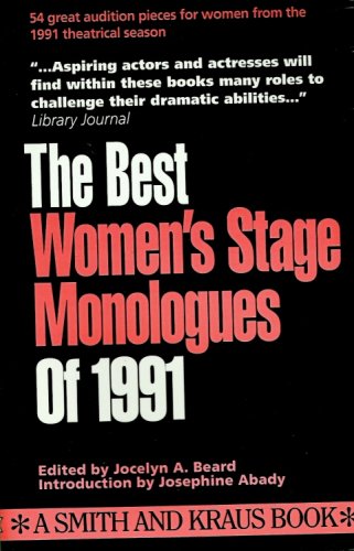 cover image Best Women's Stage Monologues of 1991