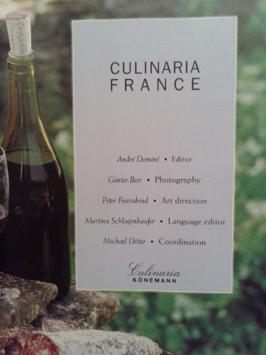 cover image Culinaria France