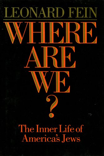 cover image Where Are We?: The Inner Life of America's Jews