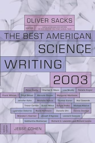 cover image THE BEST AMERICAN SCIENCE WRITING 2003