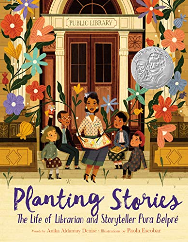 cover image Planting Stories: The Life of Librarian and Storyteller Pura Belpré