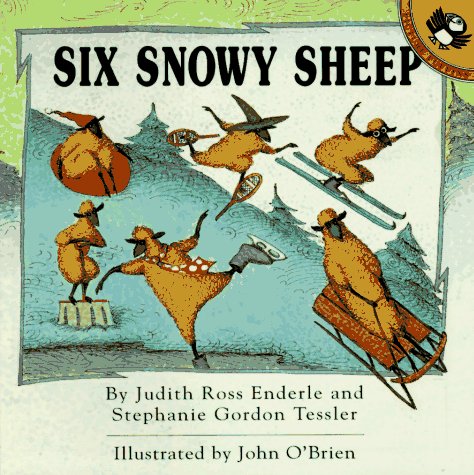 cover image Six Snowy Sheep