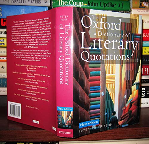 cover image The Oxford Dictionary of Literary Quotations
