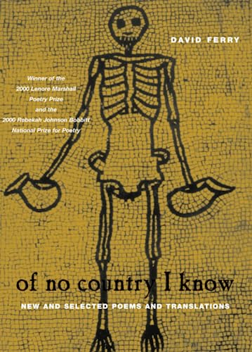 cover image Of No Country I Know: New and Selected Poems and Translations