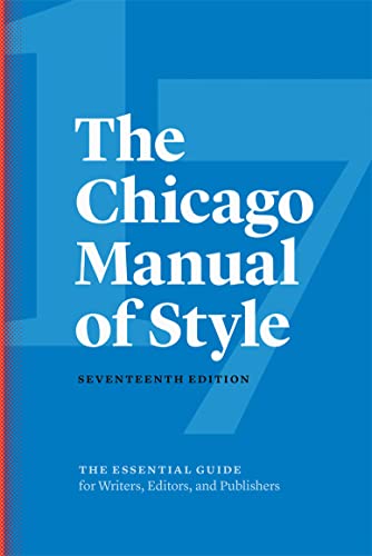 cover image The Chicago Manual of Style: 17th Edition 