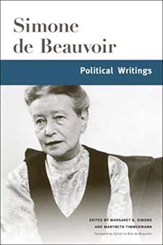 cover image Simone de Beauvoir: 
Political Writings