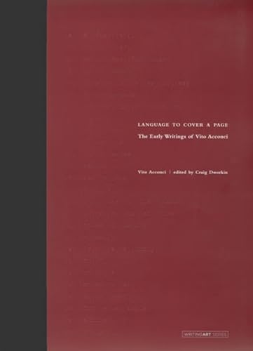 cover image Language to Cover a Page: The Early Writings of Vito Acconci