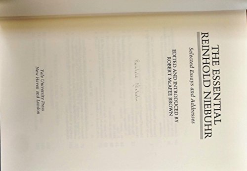 cover image The Essential Reinhold Niebuhr: Selected Essays and Addresses