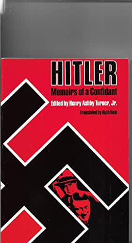 cover image Hitler--Memoirs of a Confidant
