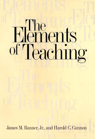 cover image The Elements of Teaching