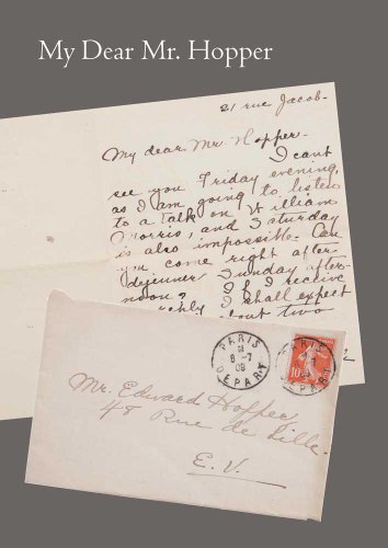 cover image My Dear Mr. Hopper