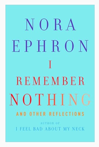 cover image I Remember Nothing and Other Reflections