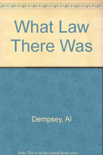 cover image What Law There Was
