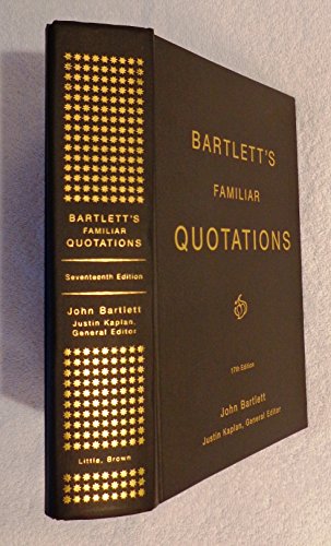 cover image Bartlett's Familiar Quotations