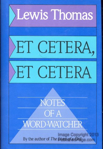 cover image Et Cetera, Et Cetera: Notes of a Word-Watcher