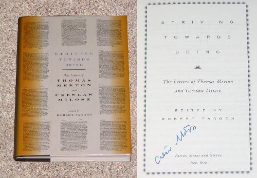 cover image Striving Towards Being: The Letters of Thomas Merton and Czeslaw Milosz