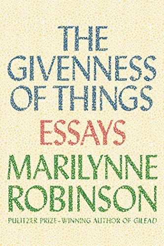 cover image The Givenness of Things: Essays