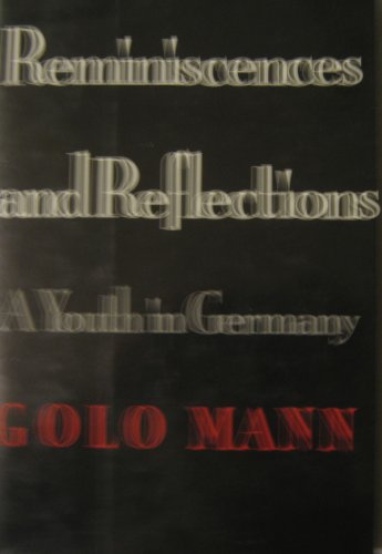 cover image Reminiscences and Reflections: A Youth in Germany