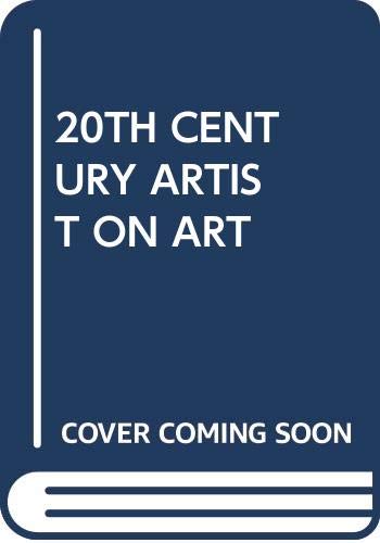 cover image 20th Century Artist on Art