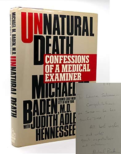 cover image Unnatural Death: Confessions of a Medical Examiner