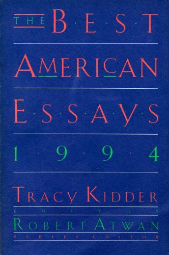 cover image The Best American Essays 1994
